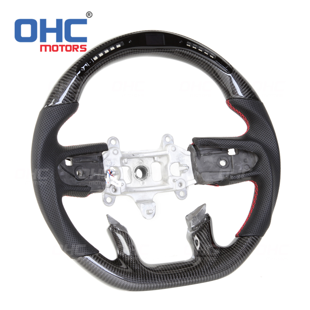 LED Carbon Fiber Steering Wheel for Dodge Ram