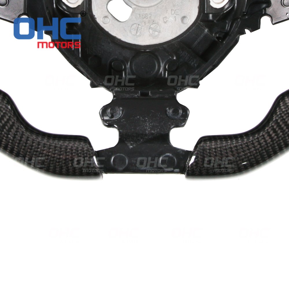 100% carbon fiber perforated leather steering wheel for lamboeghini aventador