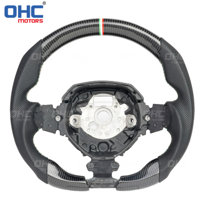 Real Carbon Fiber Steering Wheel for Lamborghini Aventador LED RPM Racing Car Steering Wheel Carbon Fiber ohc motors