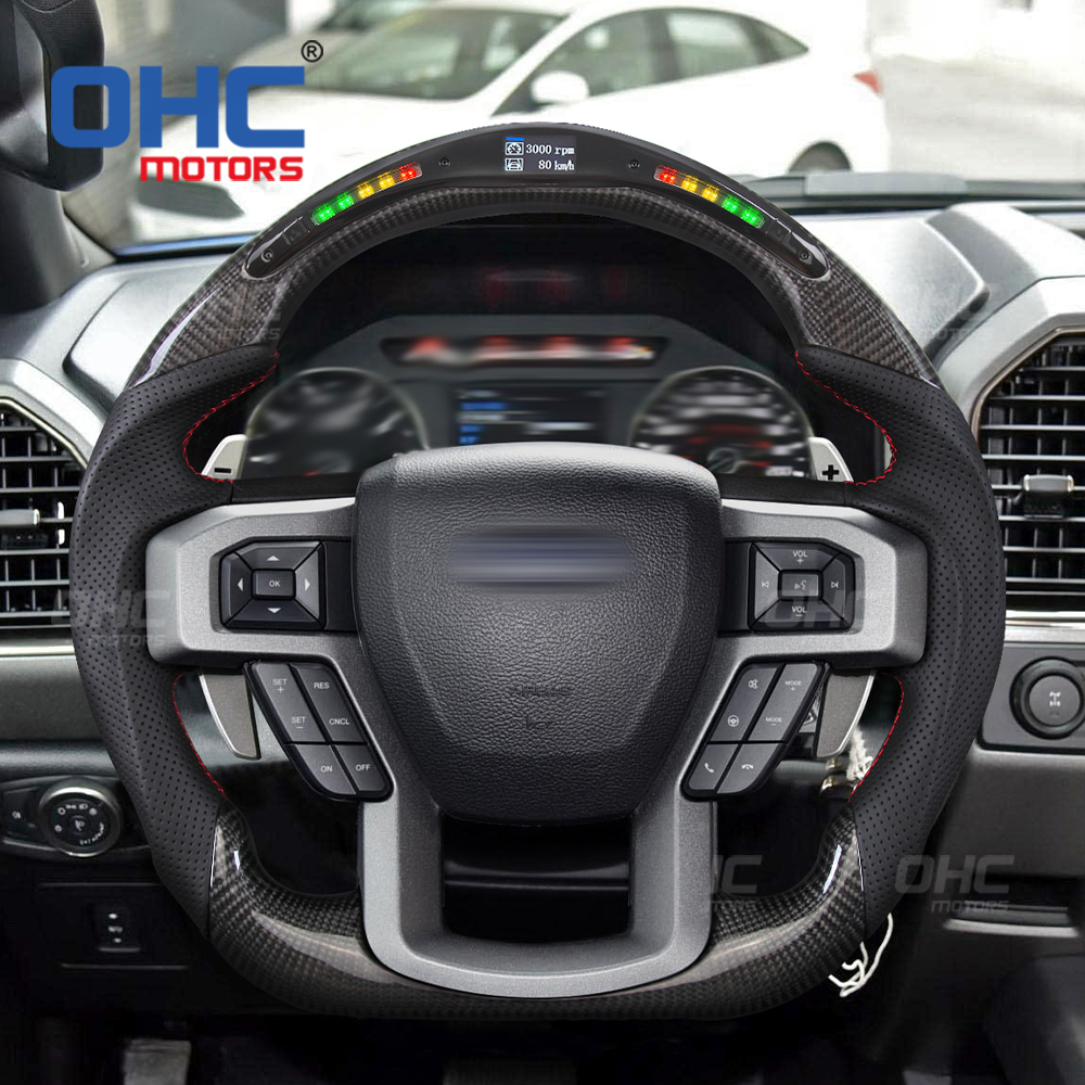 100%Carbon Fiber Steering Wheel for Ford Raptor F150 
