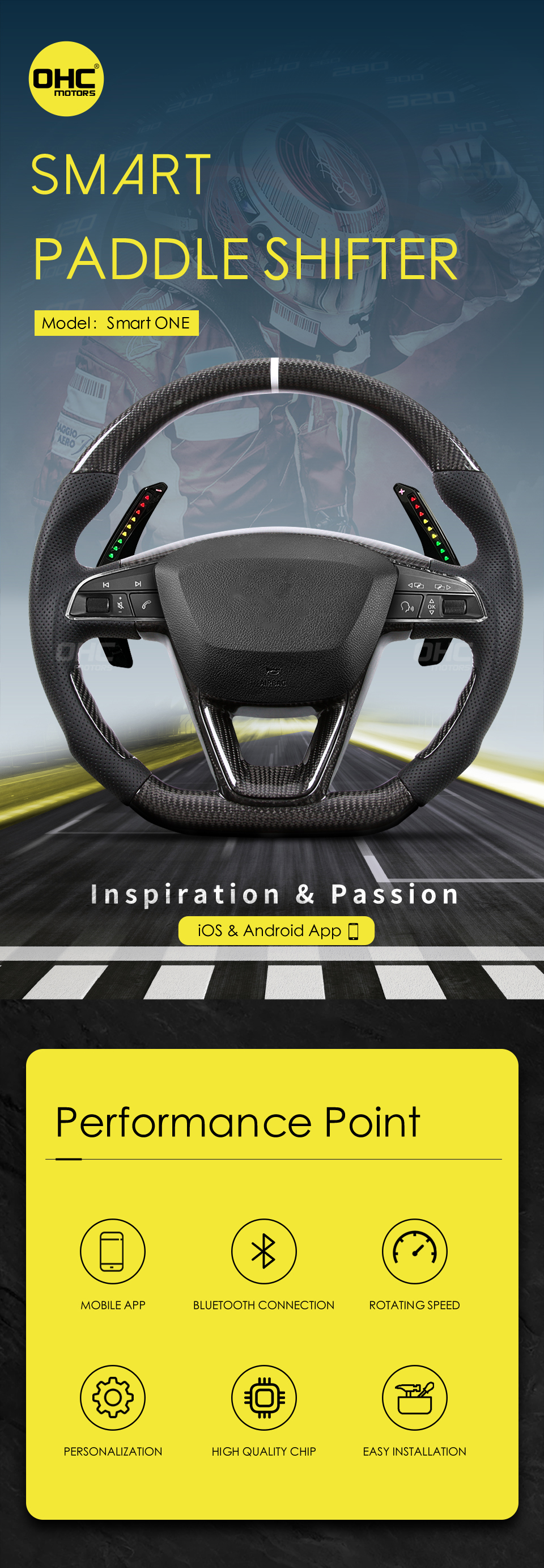 LED RPM Paddle Shift for Seat Leon Cupra mk2 mk3 LED RPM Racing Car Steering Wheel Paddle Shift Shifter Shifters