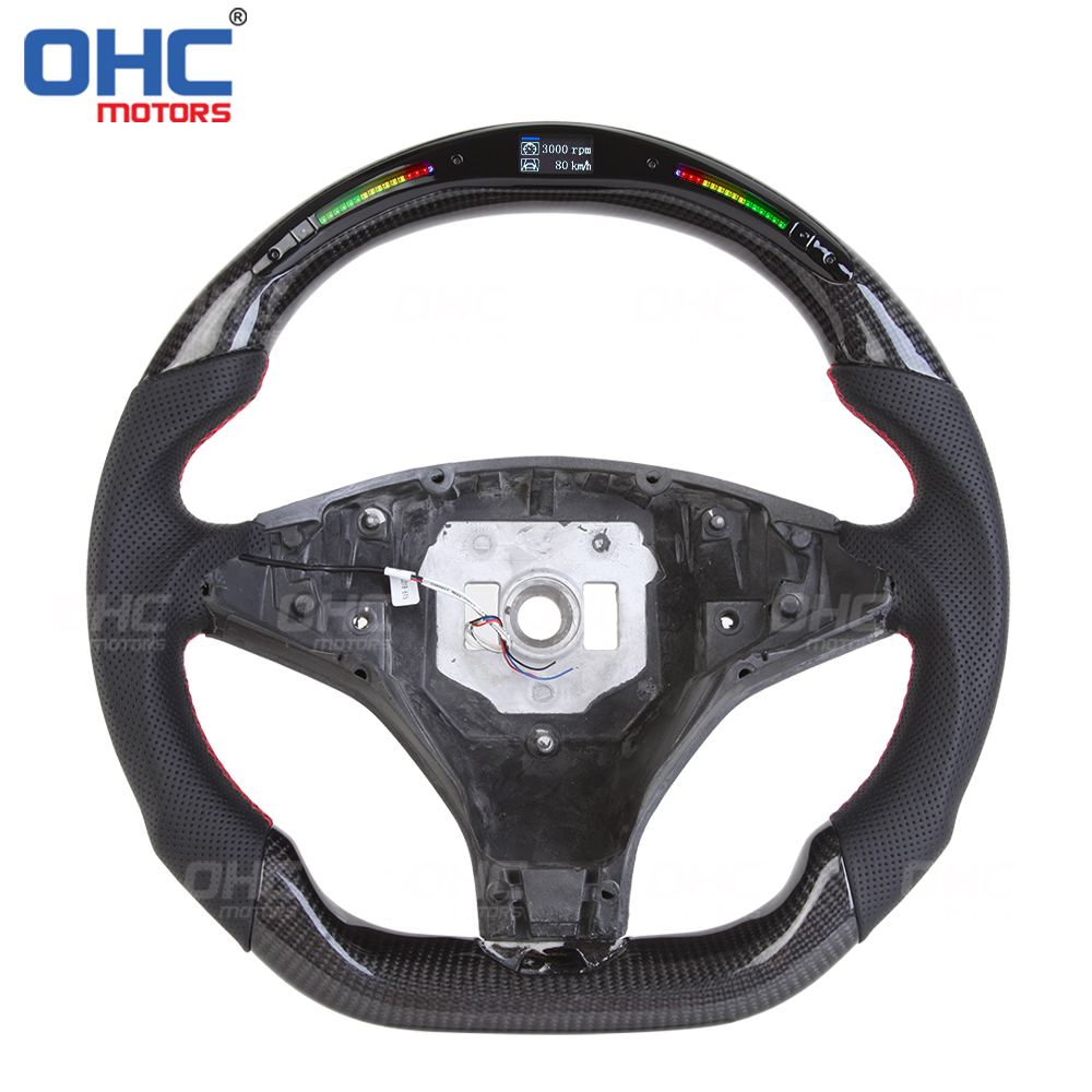 LED Carbon Fiber Steering Wheel For Tesla Model X Tesla Model S