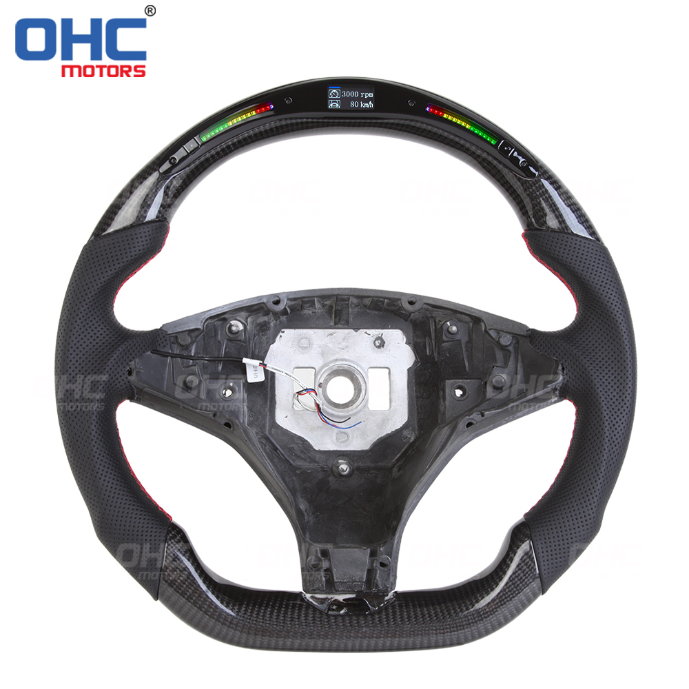 LED Carbon Fiber Steering Wheel For Tesla Model X Tesla Model S