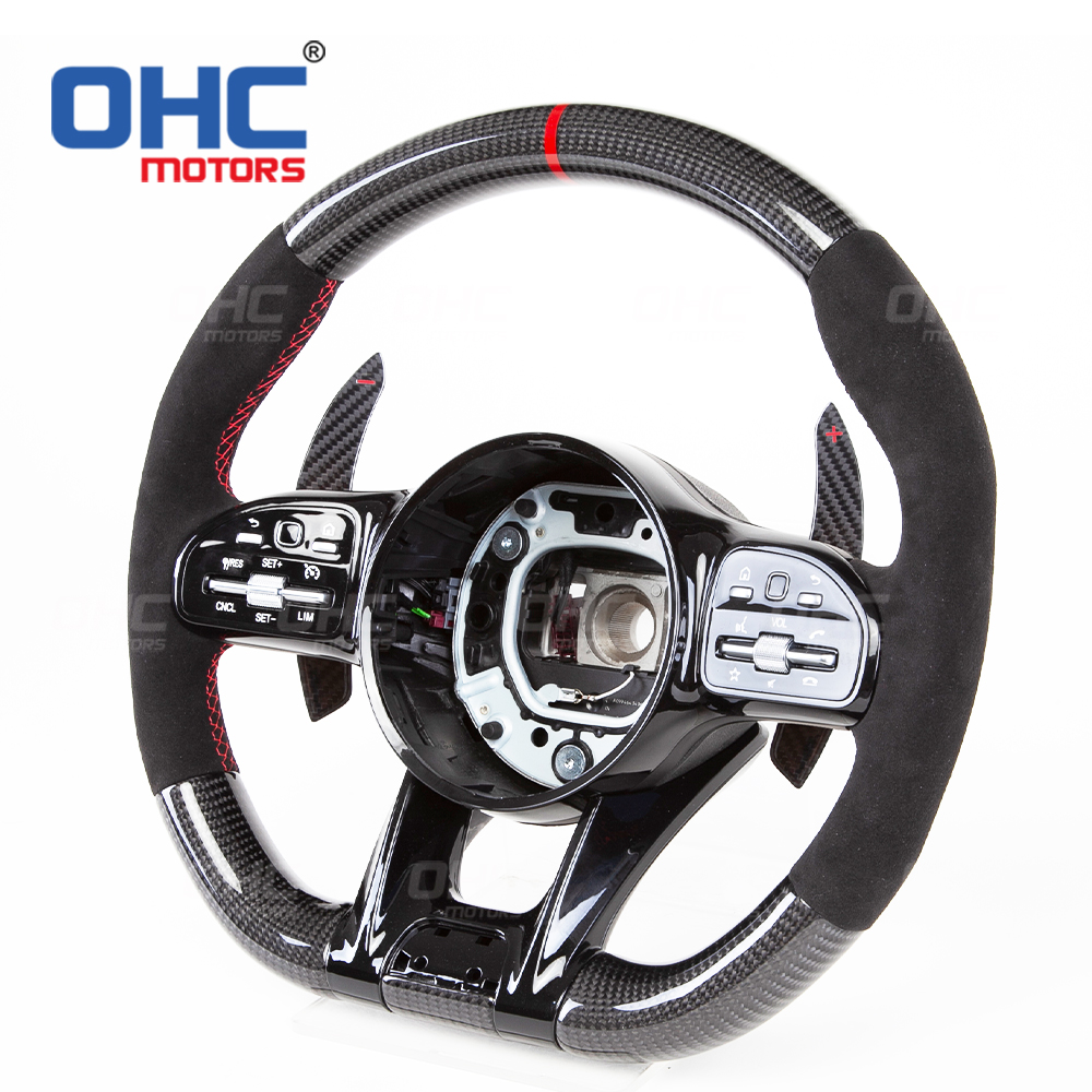 Wholesale Car Carbon Fiber Steering Wheel Set Compatible with Mercedes-Benz W204 W205 W211 AMG GLE CLA