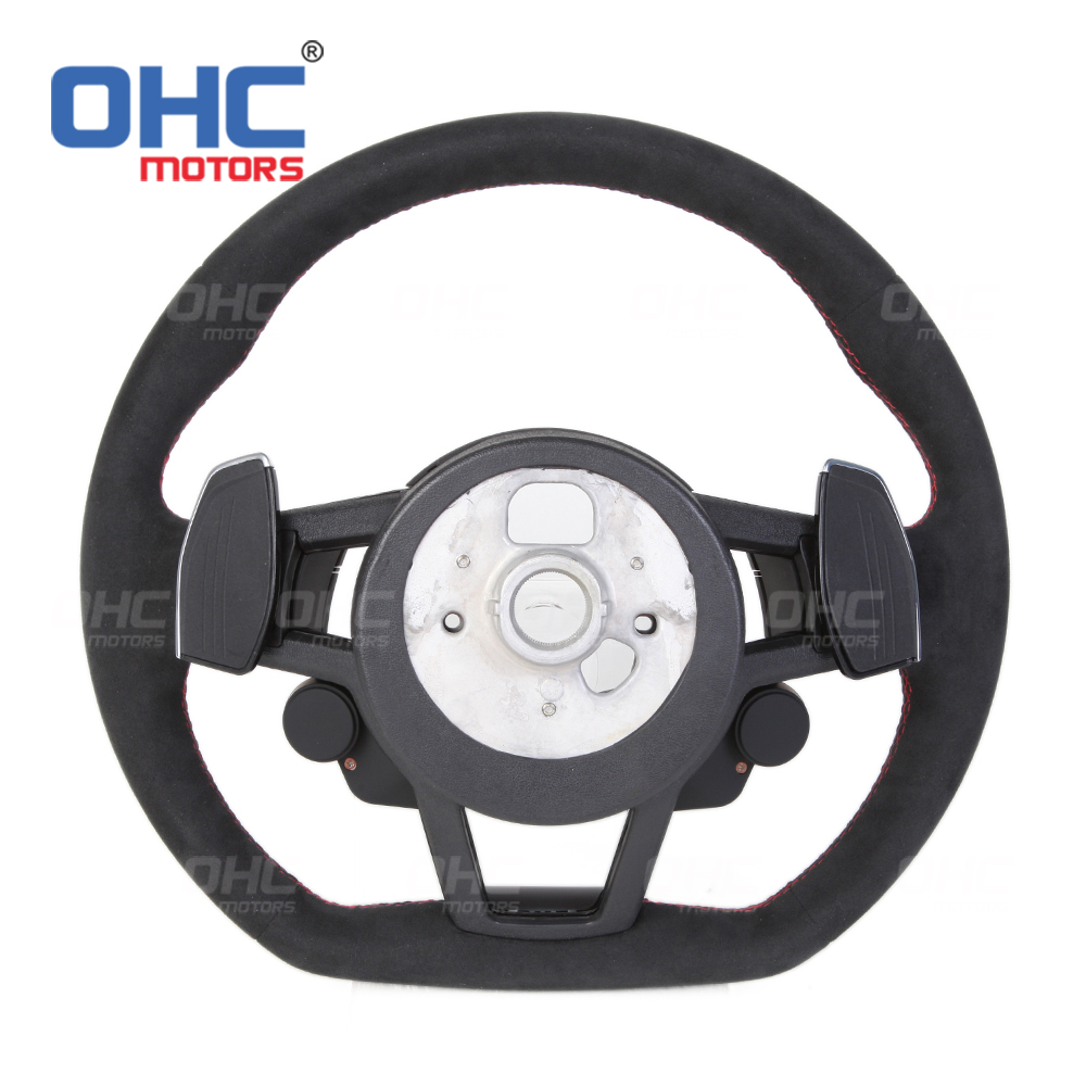 Steering Wheel Assembly Audi R8 for S3 S4 S5 S6 S7 A3 A4 A5 A6 A7 RS3 RS4 RS5 RS6 RS7 LED Racing Car Steering Wheel Carbon Fiber