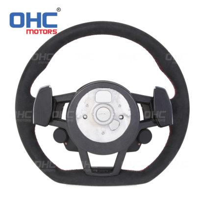 Steering Wheel Assembly Audi R8 for S3 S4 S5 S6 S7 A3 A4 A5 A6 A7 RS3 RS4 RS5 RS6 RS7 LED Racing Car Steering Wheel Carbon Fiber