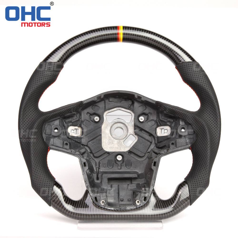 Alcantara Carbon Fiber FLAT BOTTOM Steering Wheel For TOYOTA MKIV Supra Car Steering Wheel Carbon Fiber