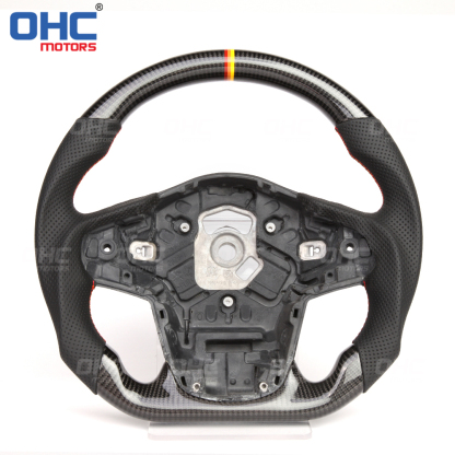 Alcantara Carbon Fiber FLAT BOTTOM Steering Wheel For TOYOTA MKIV Supra Car Steering Wheel Carbon Fiber