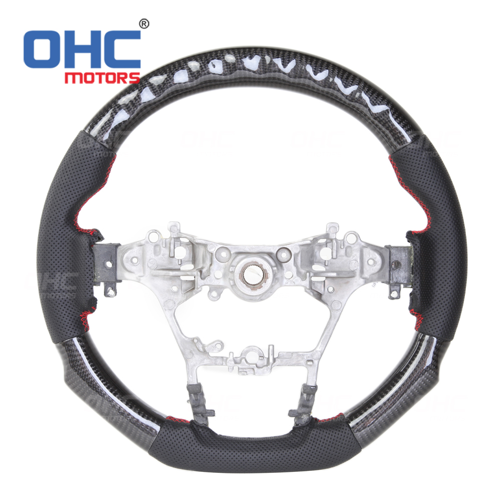 LED Racing Car Carbon Fiber Steering Wheel For Toyota Hilux Revo Fortuner 2011-2018 Innova steering wheel
