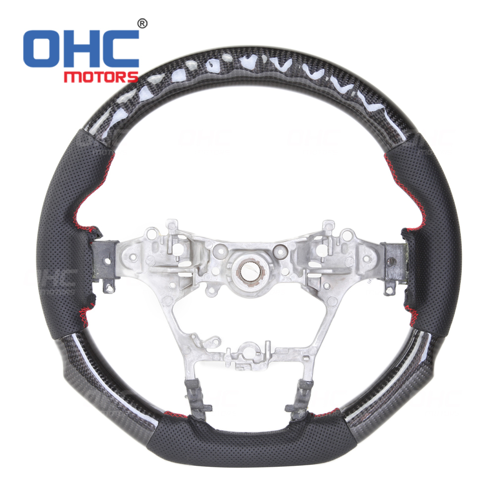 LED Racing Car Carbon Fiber Steering Wheel For Toyota Hilux Revo Fortuner 2011-2018 Innova steering wheel