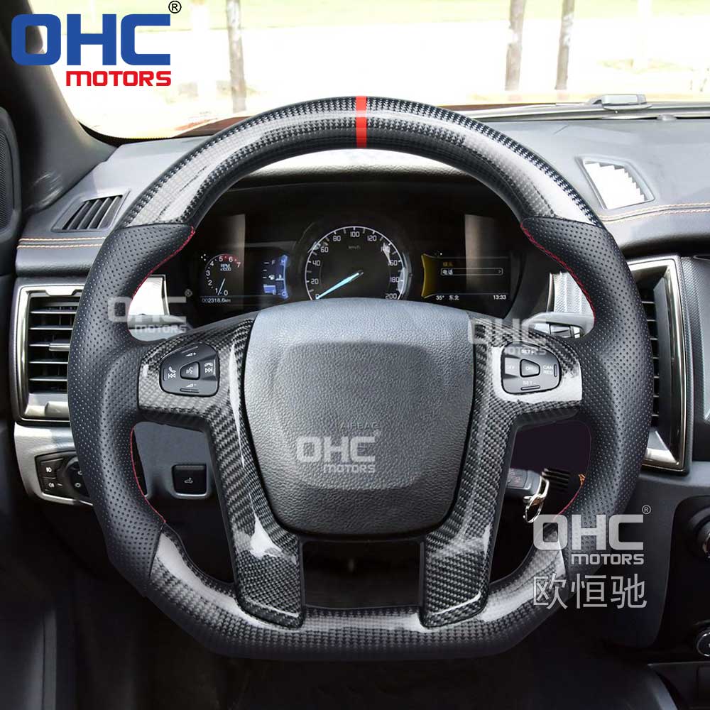[Copy]Carbon Fiber Steering Wheel for Ford Ranger Raptor Car Steering Wheel Carbon Fiber 2015 2016 2017 