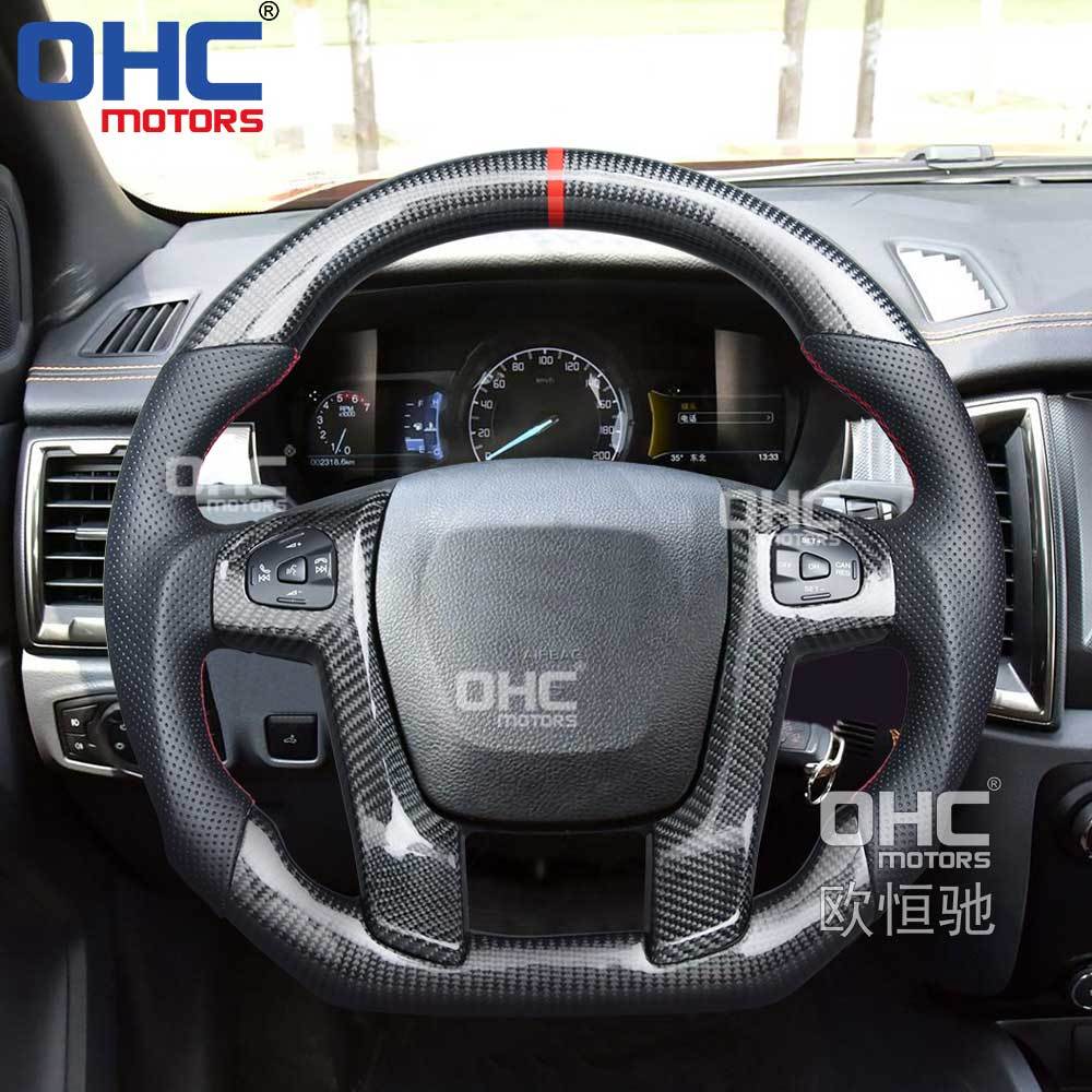 [Copy]Carbon Fiber Steering Wheel for Ford Ranger Raptor Car Steering Wheel Carbon Fiber 2015 2016 2017 