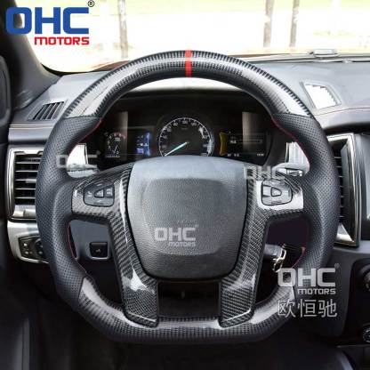 [Copy]Carbon Fiber Steering Wheel for Ford Ranger Raptor Car Steering Wheel Carbon Fiber 2015 2016 2017 