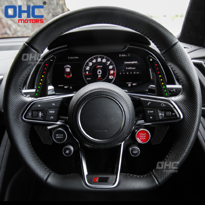 LED RPM Paddle Shift Fit for Audi RS6 RS7 S6 RS SQ5 B7 B8 B9 C8 2016 TO 2020 Smart Paddle Shift Shifter Shifters