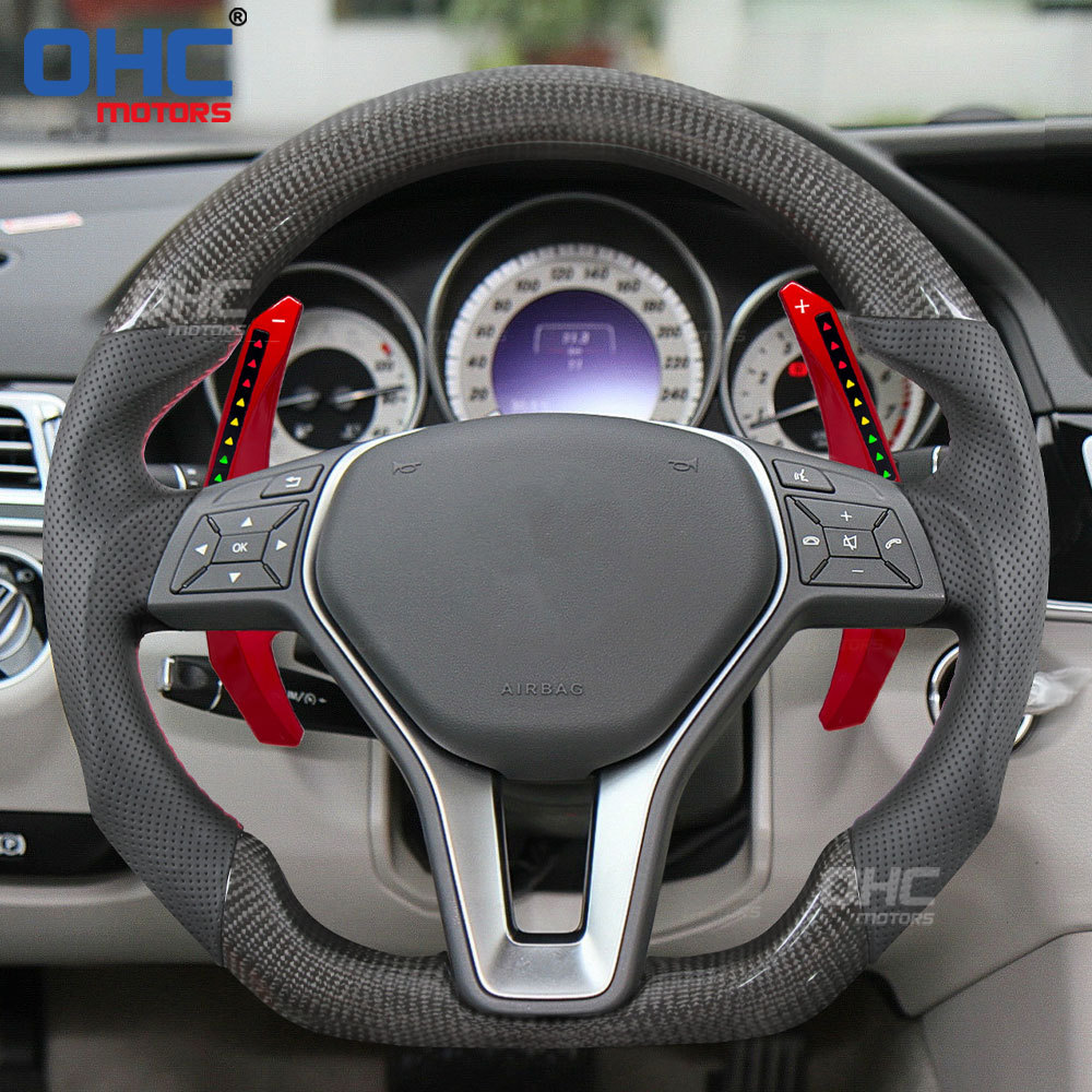 Car Steering Wheel Shift Paddle for Mercedes GLA X156 180 250 GLC GLE W213 W204 W205 X253 2013-2019 LED RPM Smart Paddle Shift