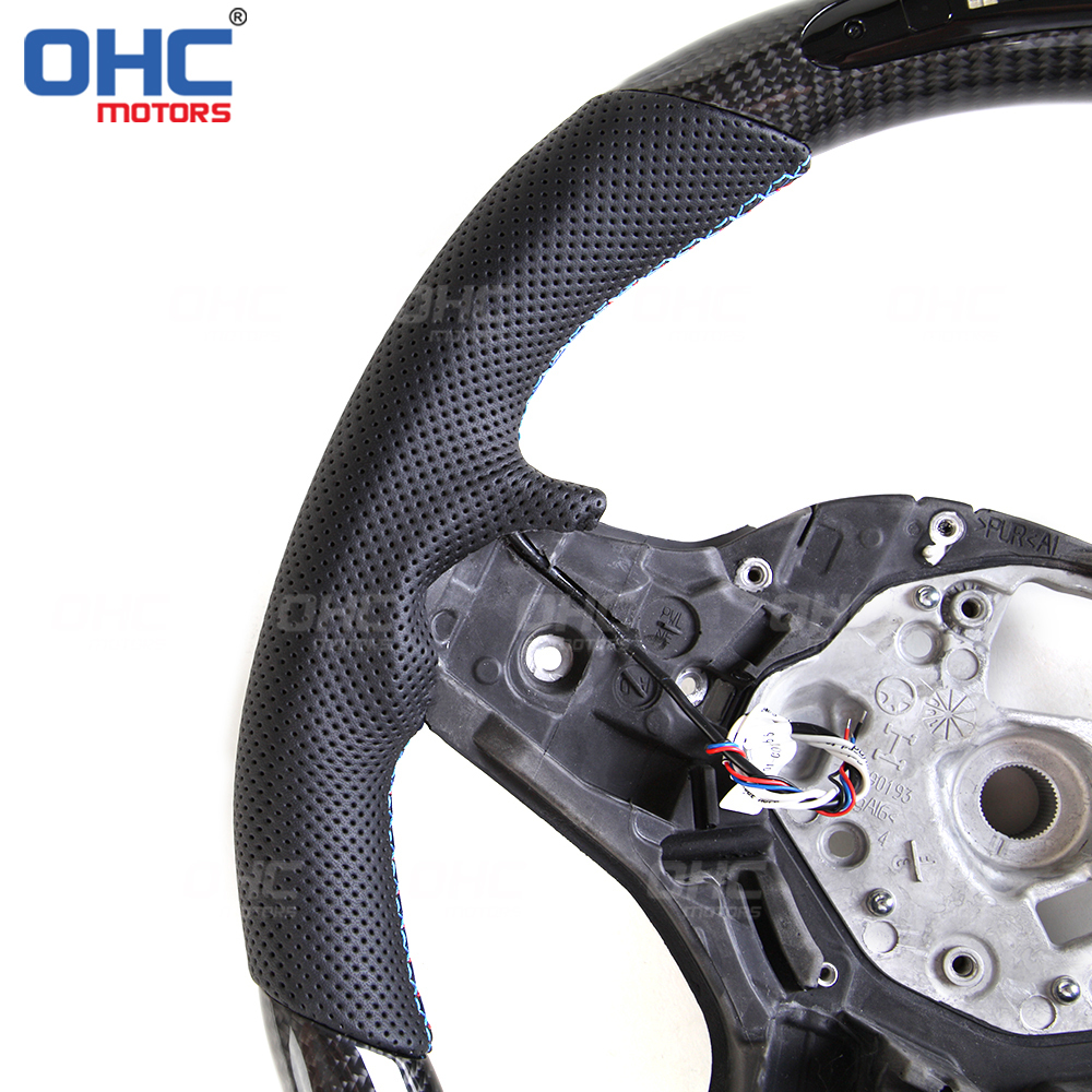 Compatible With BMW G15 F92 M8 G01 X3 BMW G02 X4 M performance Sport Steering Wheel LED Carbon Fiber Steering Wheel