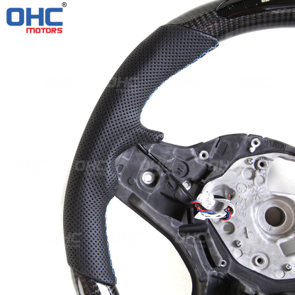 Compatible With BMW G15 F92 M8 G01 X3 BMW G02 X4 M performance Sport Steering Wheel LED Carbon Fiber Steering Wheel