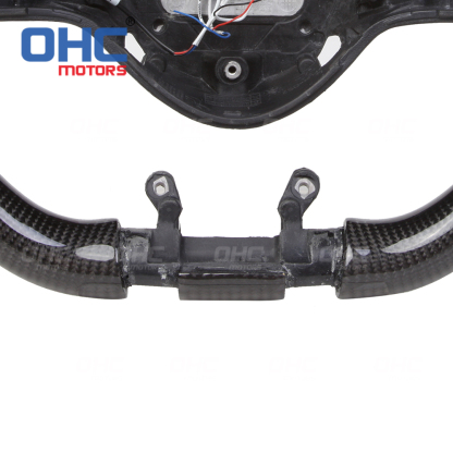 LED RPM Carbon Fiber Steering Wheel Core Alcantara Fit For AMG Mercedes-Benz W204 W205 W211 AMG GLE CLA 2018-2021