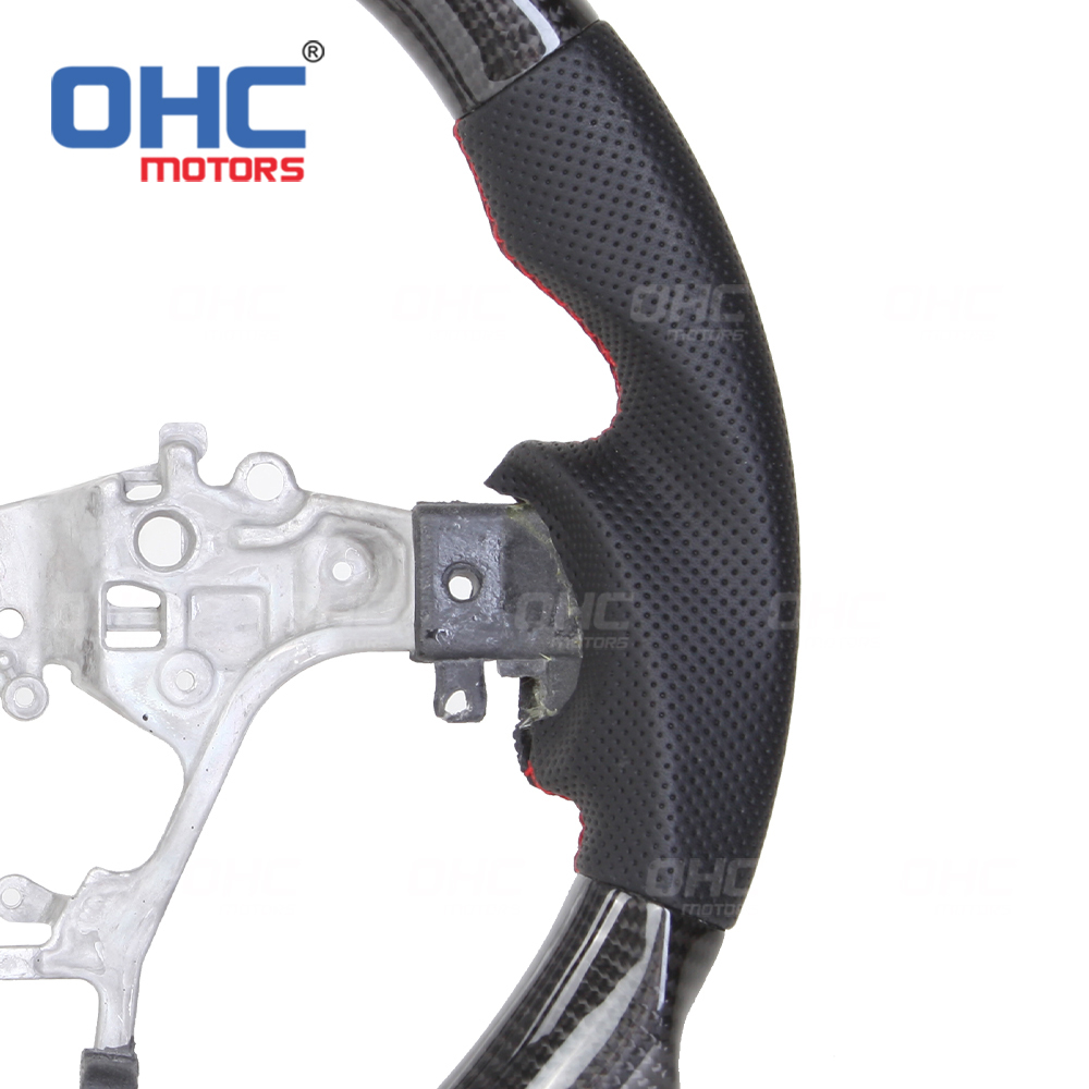 LED Racing Car Carbon Fiber Steering Wheel For Toyota Hilux Revo Fortuner 2011-2018 Innova steering wheel