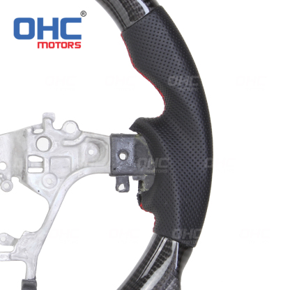 LED Racing Car Carbon Fiber Steering Wheel For Toyota Hilux Revo Fortuner 2011-2018 Innova steering wheel