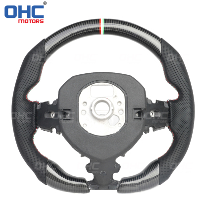 Real Carbon Fiber Steering Wheel for Lamborghini Aventador LED RPM Racing Car Steering Wheel Carbon Fiber ohc motors
