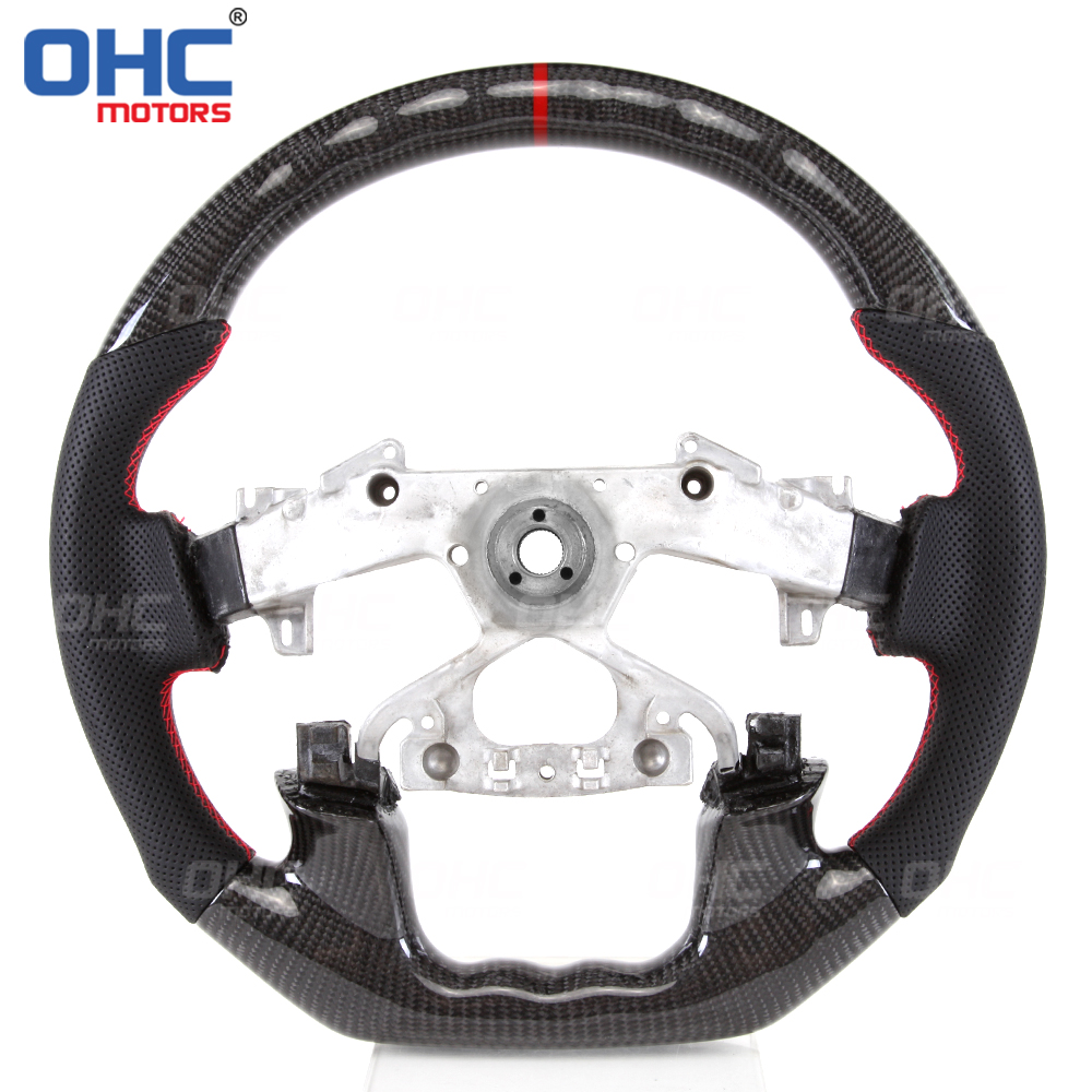Real Carbon Fiber Steering Wheel For Nissan Patrol Y62 Year 2015-2021 Car steering wheel