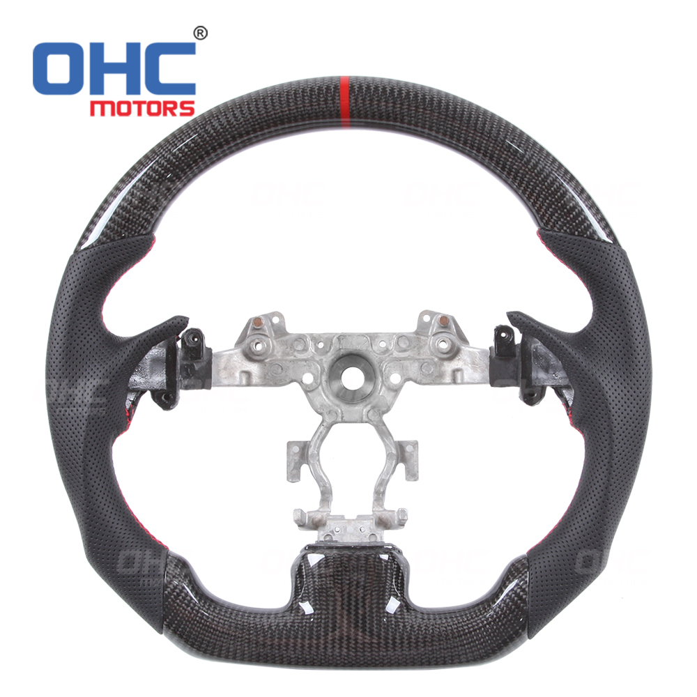 LED Peformance Car Steering Wheel Fit For Infiniti G37 REAL 100% Carbon Fiber Steering Wheel 