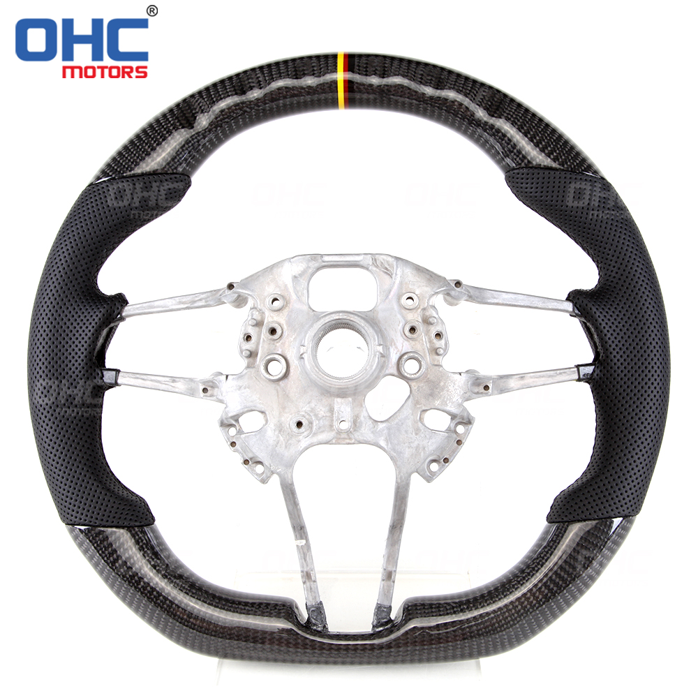 Real Carbon Fiber Steering Wheel Compatible with Porsche 911 718 918 Panamera Macan Cayenne Cayman