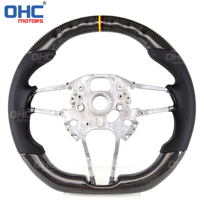 Real Carbon Fiber Steering Wheel Compatible with Porsche 911 718 918 Panamera Macan Cayenne Cayman