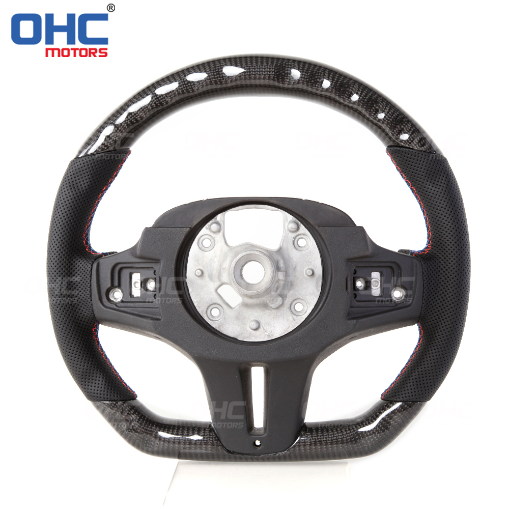 Compatible With BMW G15 F92 M8 G01 X3 BMW G02 X4 M performance Sport Steering Wheel LED Carbon Fiber Steering Wheel