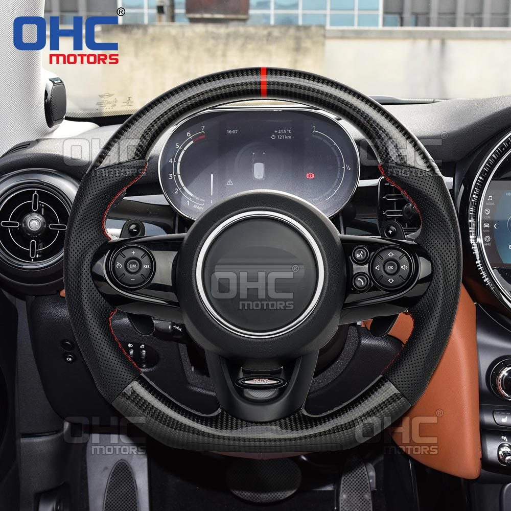 Real Carbon FiberSteering Wheel For BMW mini F56 M performance Racing Car Carbon Fiber Steering Wheel ohc motors