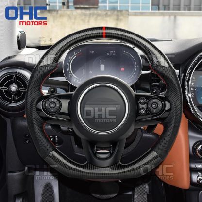 Real Carbon FiberSteering Wheel For BMW mini F56 M performance Racing Car Carbon Fiber Steering Wheel ohc motors