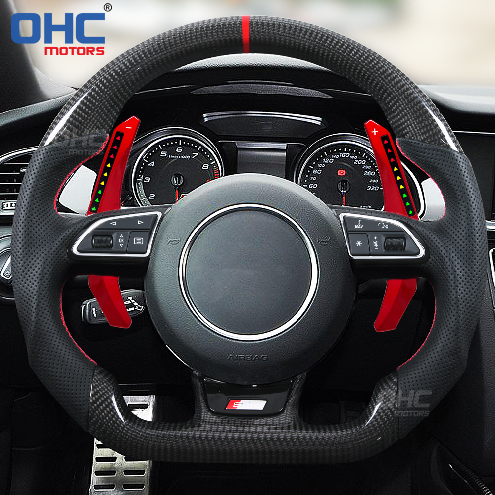 LED RPM Paddle Shift Fit for Audi RS6 RS7 S6 RS SQ5 B7 B8 B9 C8 2016 TO 2020 Smart Paddle Shift Shifter Shifters