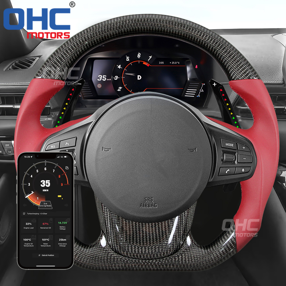 Paddle Shift Extensions Shifter for Toyota GR A90 Supra MK5 A90 2019 2020 2021 LED RPM Smart Paddle Shift Shifter Shifters