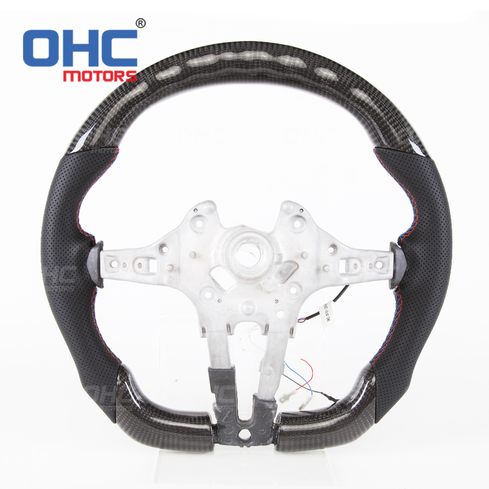  LED RPM Car Steering Wheel for BWM M3 F20 F21 F40 F22 F23 F45 F44 F30 F31 F35  F32 F33 F36 Steering Wheel Carbon Fiber ohc motors
