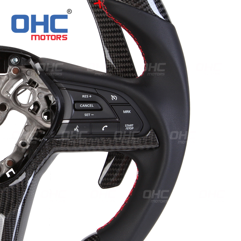 LED Carbon Fiber Steering Wheel For Nissan GTR 2019+