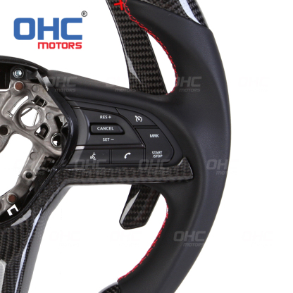 LED Carbon Fiber Steering Wheel For Nissan GTR 2019+