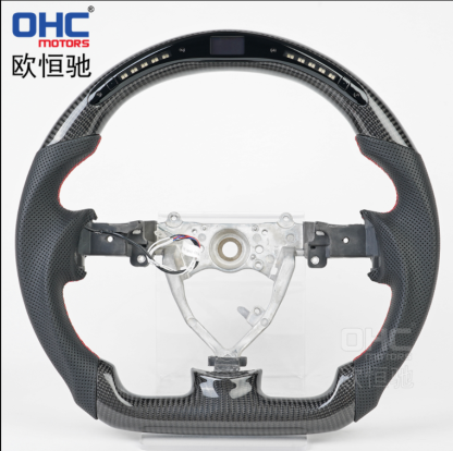 LED Perforamnce Real Carbon fiber Steering Wheel For Toyota FJ Steering Wheel Carbon Fiber ohc motors
