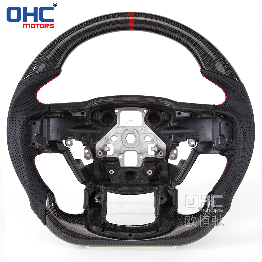 100%Carbon Fiber Steering Wheel for Ford Raptor F150 Steering Wheel Carbon Fiber 2015-2021