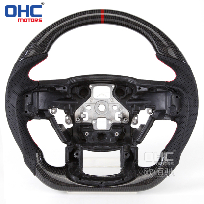 100%Carbon Fiber Steering Wheel for Ford Raptor F150 Steering Wheel Carbon Fiber 2015-2021