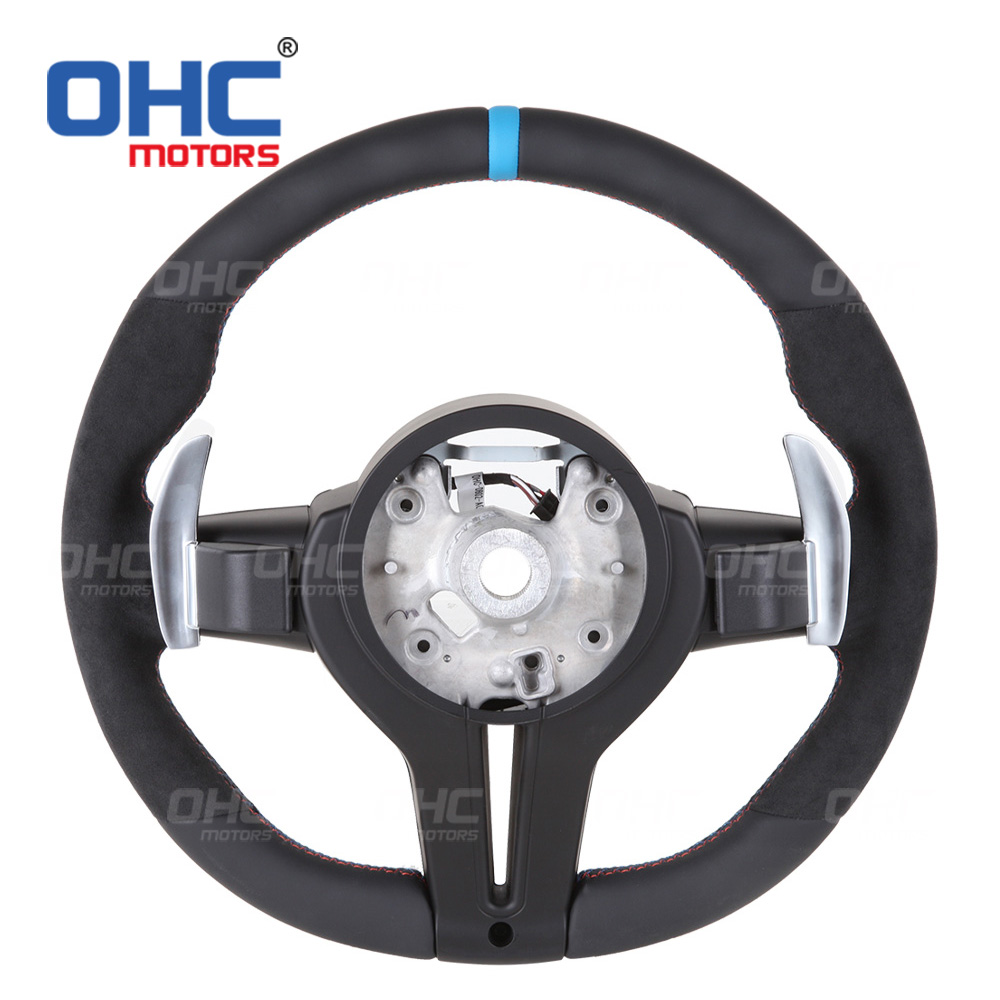 Leather Steering Wheel Compatible with BMW F30 F35 F80 F15 F16 F25 M2 M3 M4