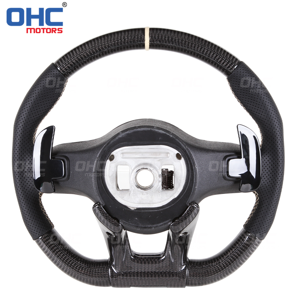 Wholesale Car Carbon Fiber Steering Wheel Assembly Set Compatible with Mercedes-Benz W204 W205 W211 AMG GLE CLA Leather Suede Carbon Fiber