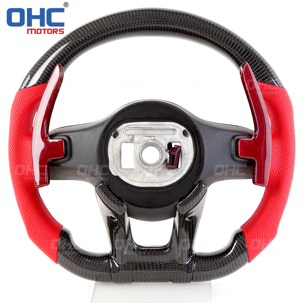 Wholesale Car Carbon Fiber Steering Wheel Assembly Set Compatible with Mercedes-Benz W204 W205 W211 AMG GLE CLA Leather Suede Carbon Fiber