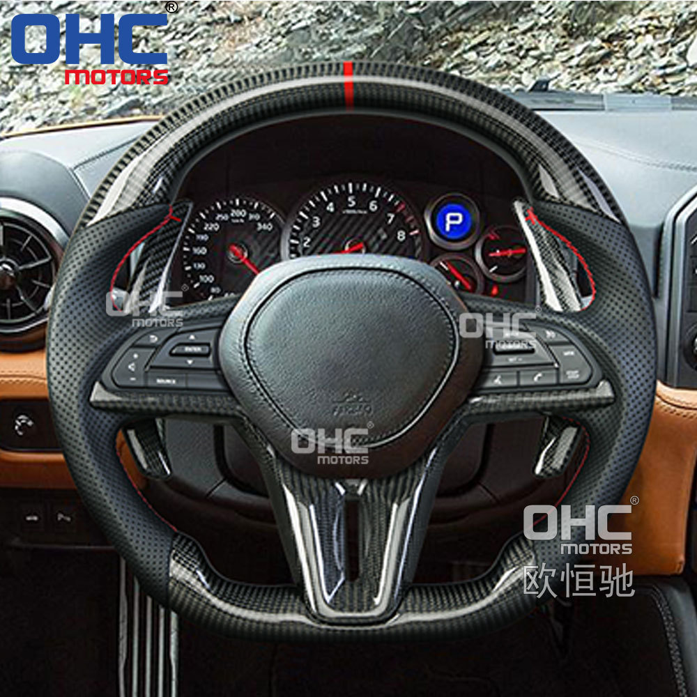 Carbon Fiber Steering Wheel For Nissan GTR Skyline 2017+ Steering Wheel Carbon Fiber ohc motors