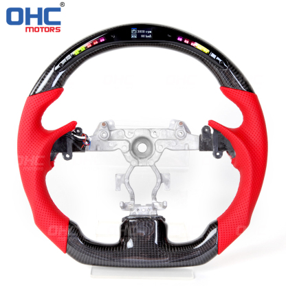 LED Peformance Car Steering Wheel Fit For Infiniti G37 REAL 100% Carbon Fiber Steering Wheel 