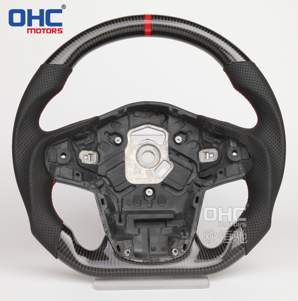Alcantara Carbon Fiber FLAT BOTTOM Steering Wheel For TOYOTA MKIV Supra Car Steering Wheel Carbon Fiber