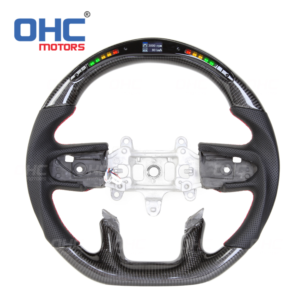 LED Carbon Fiber Steering Wheel for Dodge Ram