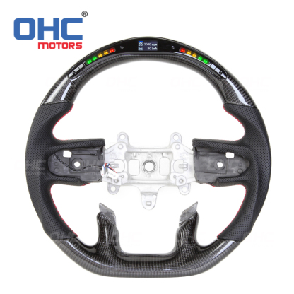 LED Carbon Fiber Steering Wheel for Dodge Ram
