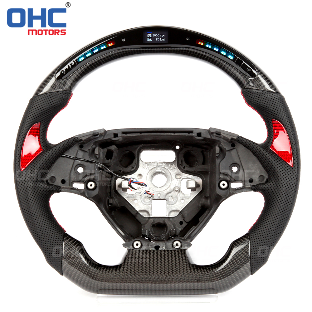 LED Carbon Fiber Steering Wheel for Chevrolet Corvette C6 C7 Steering 