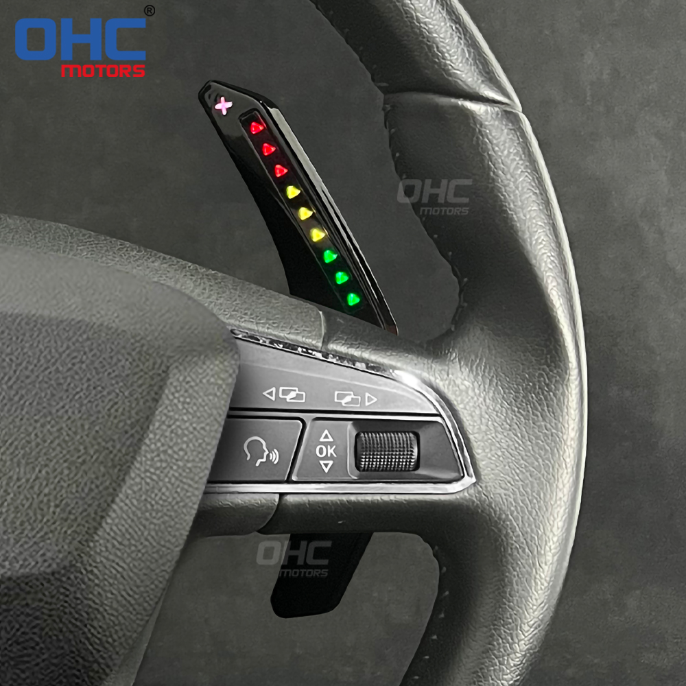 LED RPM Paddle Shift for Seat Leon Cupra mk2 mk3 LED RPM Racing Car Steering Wheel Paddle Shift Shifter Shifters